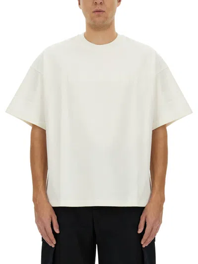 Jil Sander Boxy Fit Cotton Jersey T-shirt In White