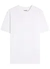 Jil Sander Short Sleeve Cotton T Shirt In White