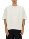 Jil Sander White Cotton T-shirt With Subtle Logo In White
