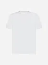 Jil Sander Crew-neck Cotton T-shirt With Short Sleeves And A Boxy Cut In White