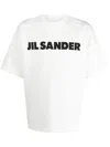 Jil Sander Off-white Logo Printed T-shirt In White