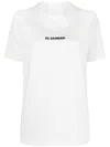 Jil Sander White T-shirt With Contrasting Logo Print