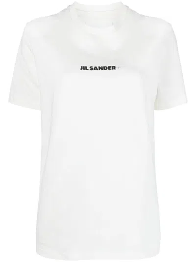 Jil Sander Cotton T-shirt With Front Printed Logo