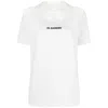 Jil Sander White T-shirt With Contrasting Logo Print