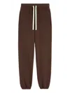 Jil Sander Cotton Terry Track Pants In Brown