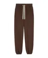 Jil Sander Cotton Terry Track Pants In Brown