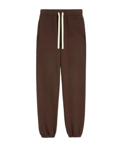 JIL SANDER COTTON TERRY TRACK PANTS
