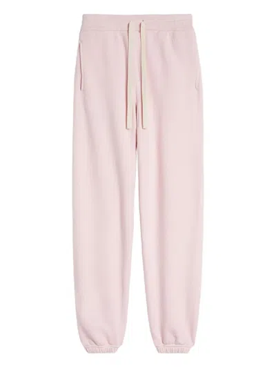 Jil Sander+ Cotton Terry Track Pants In Pink