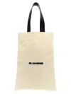 Jil Sander Large Rectangular Tote Bag With Dual Handles In Neutral