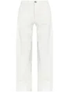 Jil Sander Cotton Trousers In White