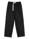 Jil Sander Cotton Trousers In Black
