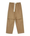Jil Sander Cotton Trousers In Brown