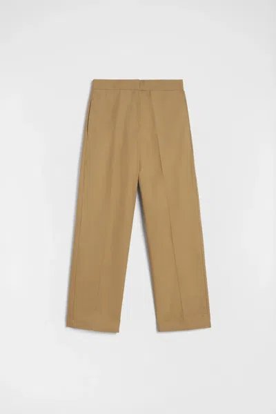 Jil Sander Cotton Trousers In Multi