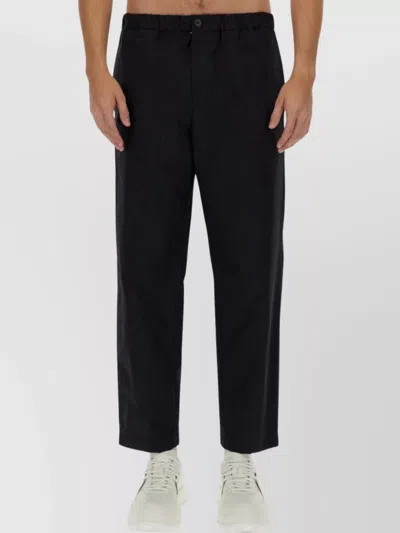 JIL SANDER COTTON TROUSERS SIDE BACK POCKETS