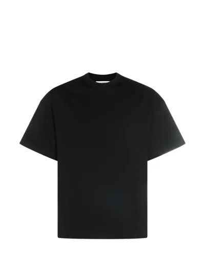 Jil Sander Cotton T-shirt In Black