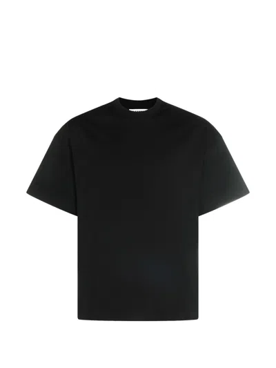 Jil Sander Cotton T-shirt In Black