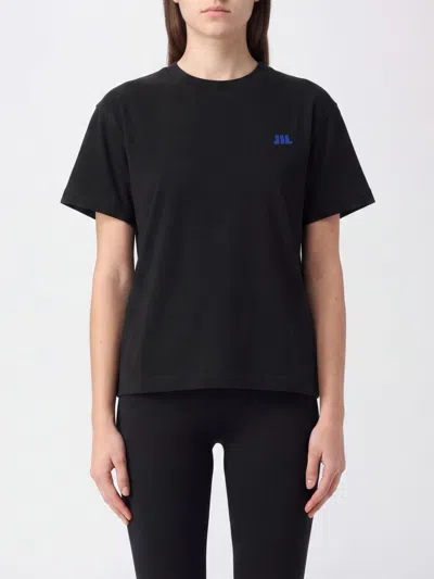 JIL SANDER JIL SANDER COTTON T-SHIRT WITH CONTRASTING EMBROIDERED FRONT LOGO