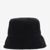 Jil Sander Cotton Velvet Bucket Hat In Black