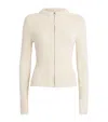 Jil Sander Cotton-wool Zip-up Cardigan In White