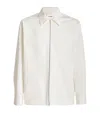Jil Sander Cotton Zip-up Overshirt In White
