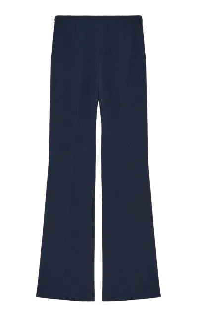 Jil Sander Cotton-blend Straight-leg Pants In Blue