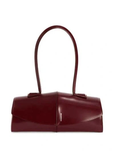 Jil Sander Cowhide Shoulder Handbag In Brown