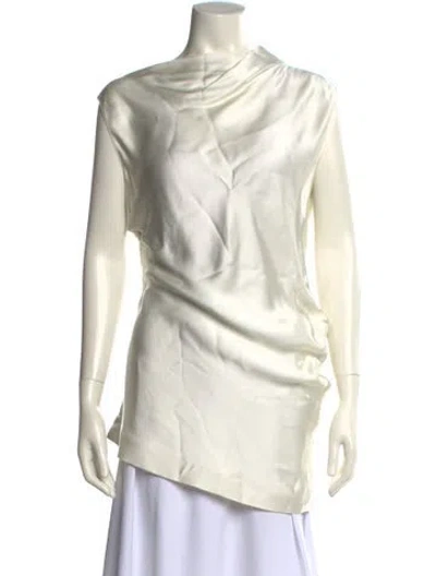 Pre-owned Jil Sander Cowl Neck Sleeveless Tunic In Neutral