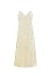 Jil Sander Pastel Green Chenille Dress Nd  Donna 36t In Yellow