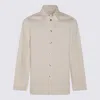 Jil Sander Cream Cotton Denim Jacket In Neutral