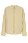 Jil Sander Cream Cotton Padded Jacket In Neutral