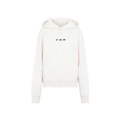 Jil Sander Cream Cotton Sweatshirt In Beige