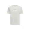 Jil Sander Cream Cotton T-shirt In White