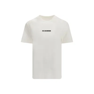 Jil Sander Cream Cotton T-shirt In White