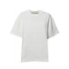 Jil Sander Cream Cotton T-shirt With Tone-on-tone Logo In White