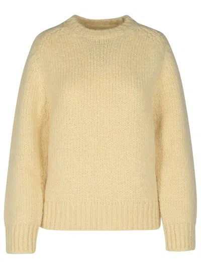 Jil Sander Cream Mohair Blend Jumper