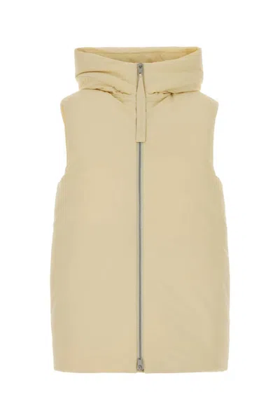 JIL SANDER JIL SANDER CREAM POLYESTER DOWN JACKET