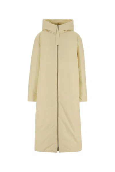 Jil Sander Cream Polyester Down Jacket In Neutral