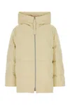 Jil Sander Cream Polyester Down Jacket In Neutral
