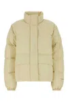 Jil Sander Cream Polyester Down Jacket In Yellow