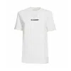 Jil Sander Cream Short-sleeved T-shirt With Logo Print In White