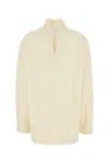 Jil Sander Cream Wool Blend Blouse
