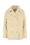 Jil Sander Women's Cream Wool Coat