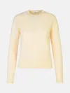 Jil Sander Wool Crewneck Pullover In Cream