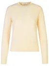 Jil Sander Merino Wool Sweater In Beige