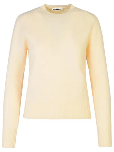 Jil Sander Cream Wool Sweater