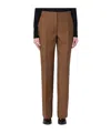 Jil Sander Tailored Wool Slim Pants In Brown