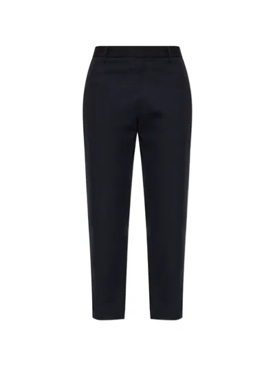Jil Sander Creased Straight-leg Pants In Blue