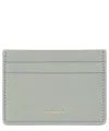 Jil Sander Card Holder With Logo In Green