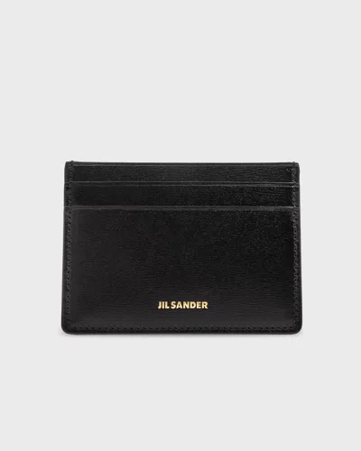 Jil Sander Credit Card Holder Leather Svart