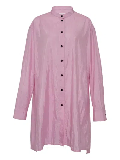 Jil Sander Crem-neck Shirt In Pink